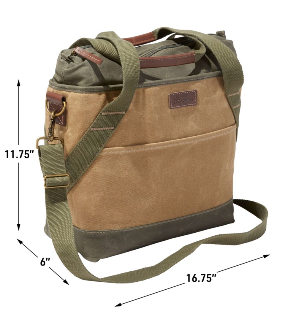 Insulated Waxed-Canvas Tote, Medium - L.L.Bean Popular