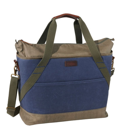 Insulated Waxed-Canvas Tote, Large - L.L.Bean New
