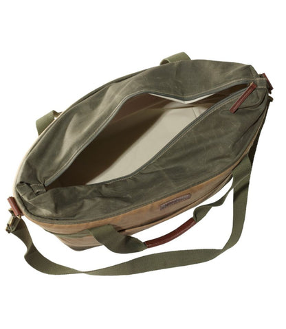 Insulated Waxed-Canvas Tote, Large - L.L.Bean New