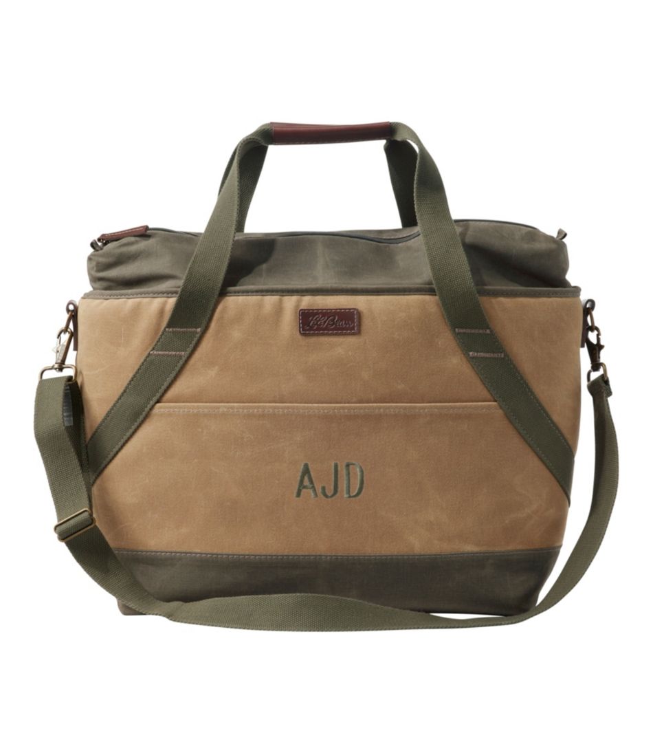 Insulated Waxed-Canvas Tote, Large - L.L.Bean New