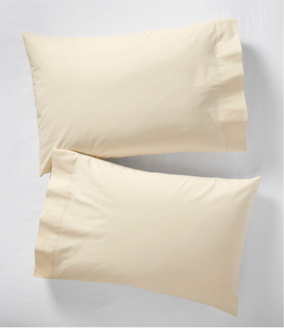 280-Thread-Count Pima Cotton Percale Pillowcases, Set of Two - L.L.Bean Great Value