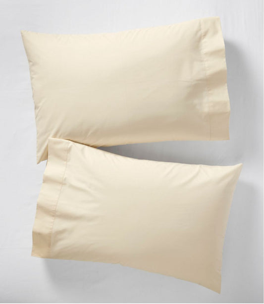 280-Thread-Count Pima Cotton Percale Pillowcases, Set of Two - L.L.Bean Great Value