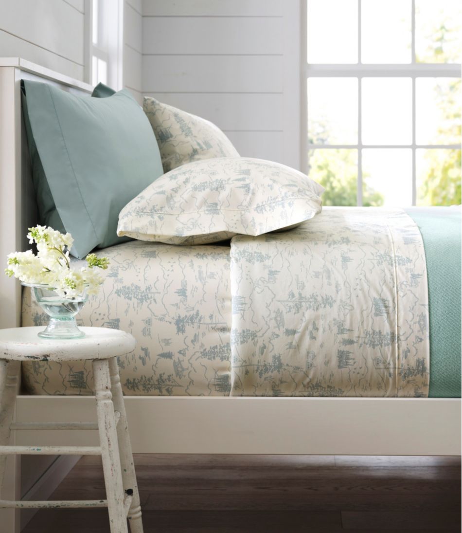 280-Thread-Count Pima Cotton Percale Pillowcases, Set of Two - L.L.Bean Great Value