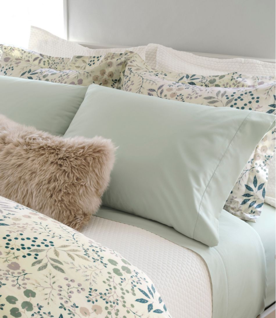 280-Thread-Count Pima Cotton Percale Pillowcases, Set of Two - L.L.Bean Great Value