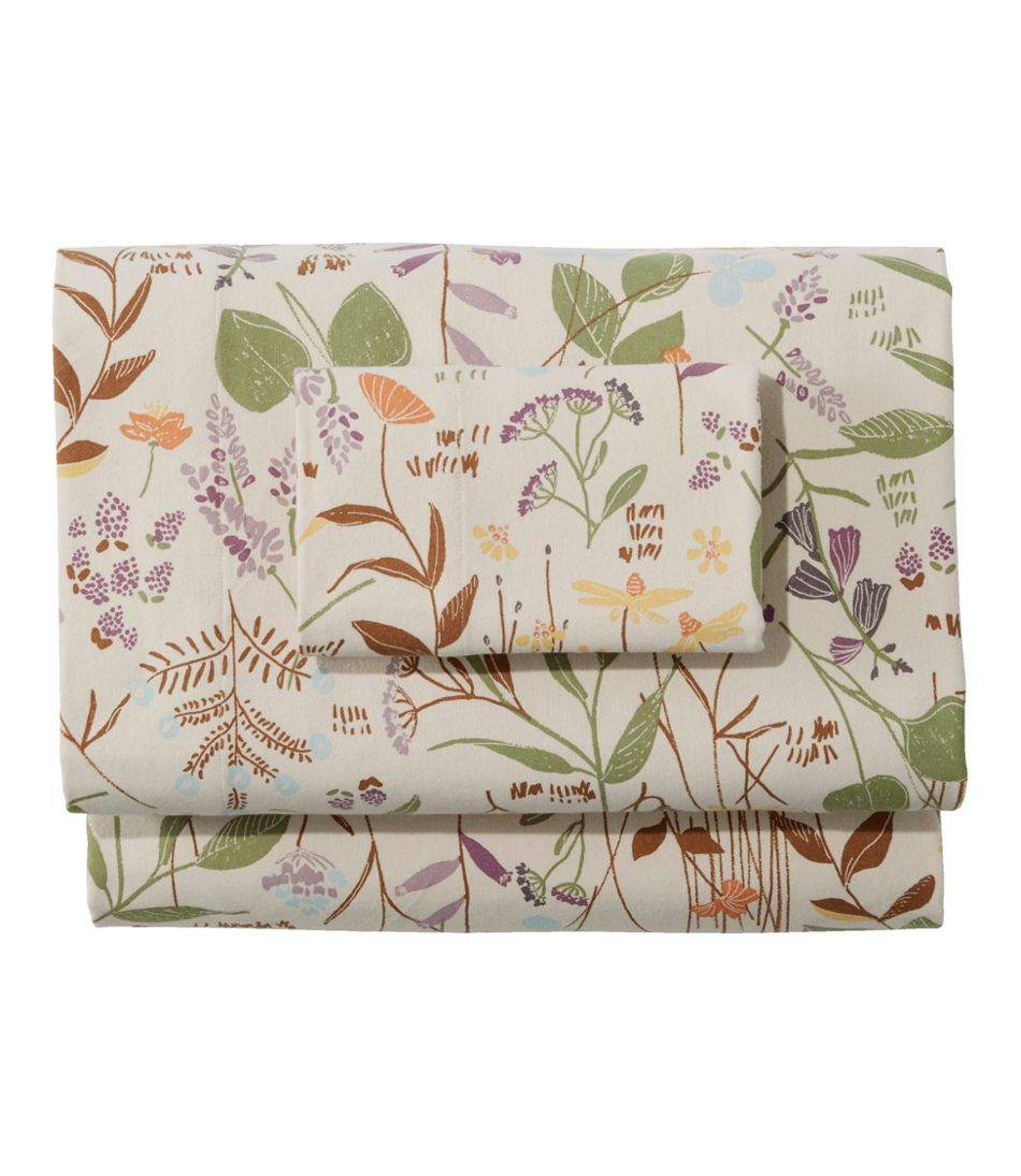 Birch Floral Flannel Sheet Collection - L.L.Bean Essential