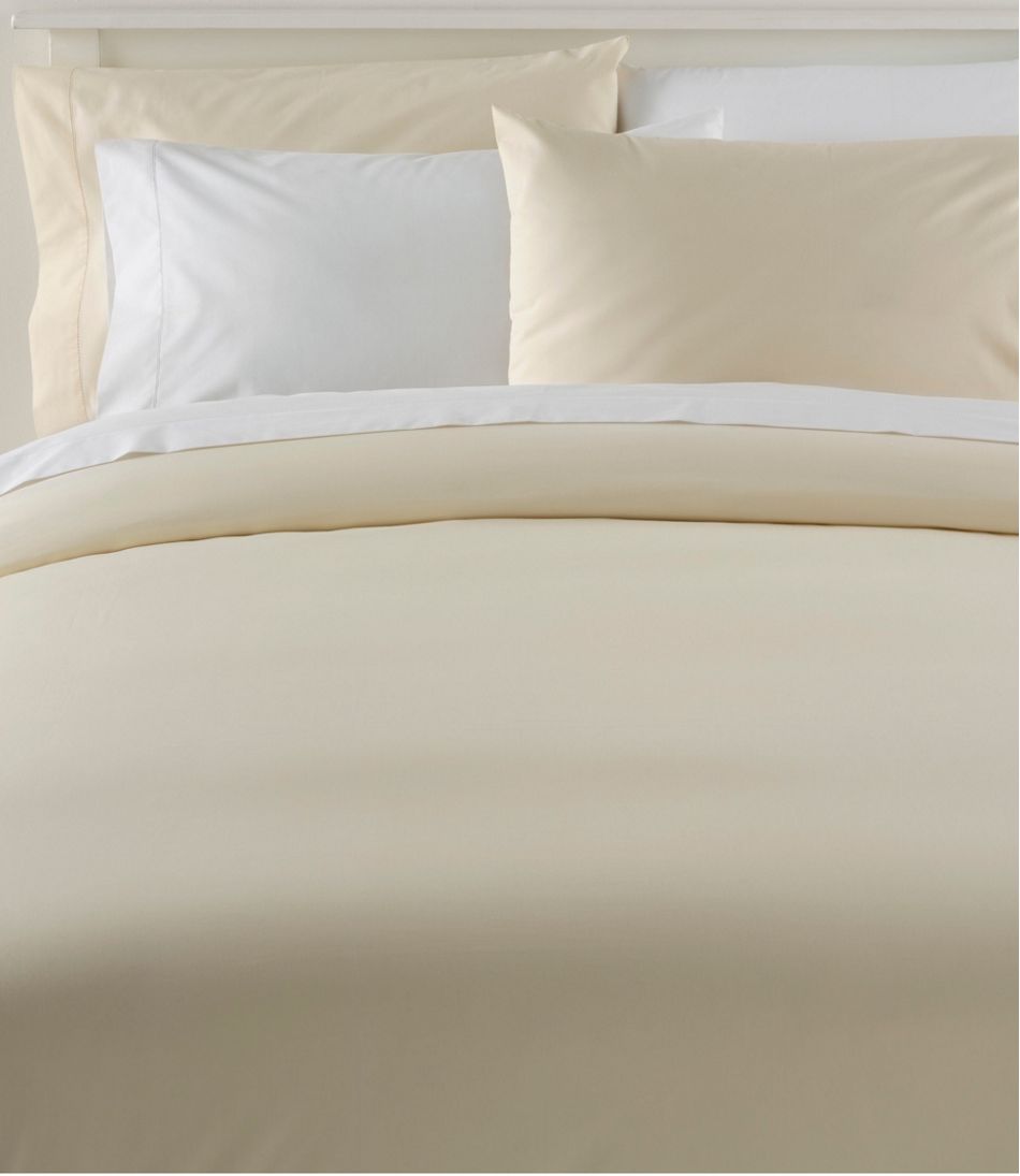 280-Thread-Count Pima Cotton Percale Comforter Cover Collection - L.L.Bean Value