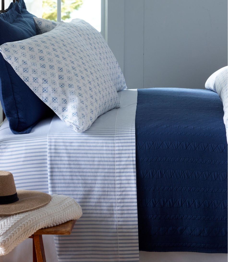 Premium Egyptian Percale Sheet Collection, Stripe - L.L.Bean Latest