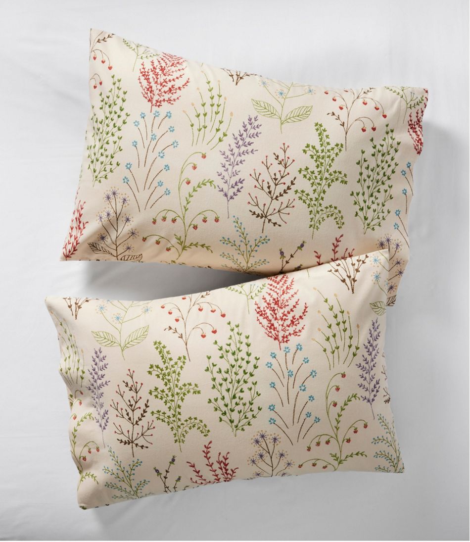 Botanical Floral Flannel Sheet Collection - L.L.Bean Quality