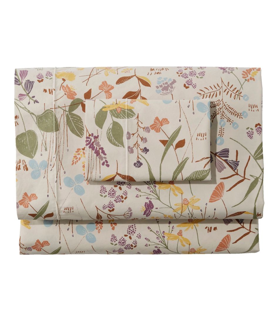 Birch Floral Percale Sheet Collection - L.L.Bean Customer Favorite