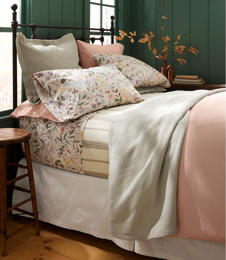 Birch Floral Percale Sheet Collection - L.L.Bean Customer Favorite
