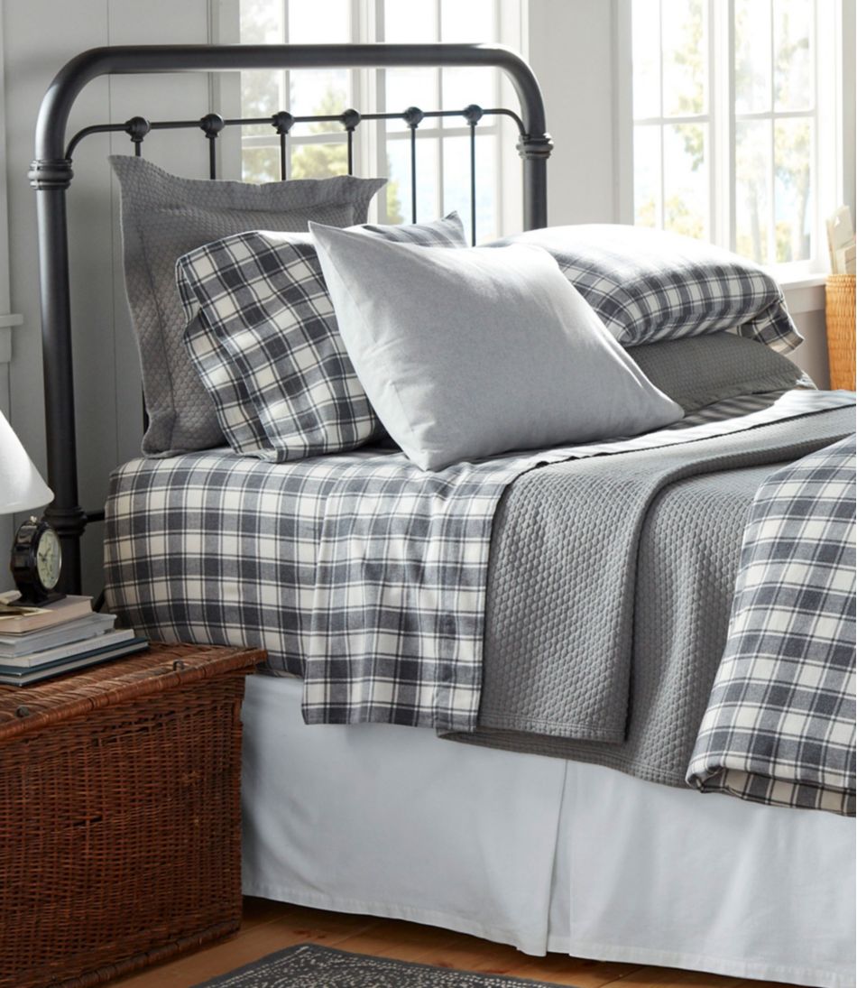 Ultrasoft Comfort Flannel Sheet Set, Check - L.L.Bean Top Pick