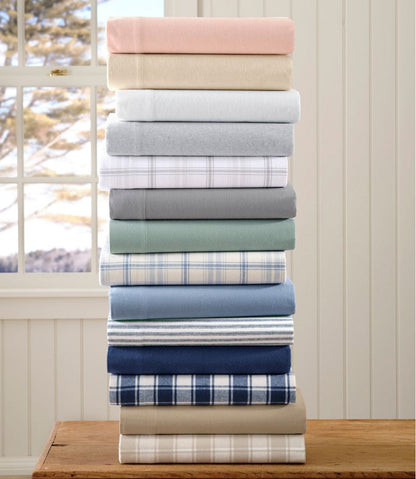 Ultrasoft Comfort Flannel Sheet Set, Check - L.L.Bean Top Pick