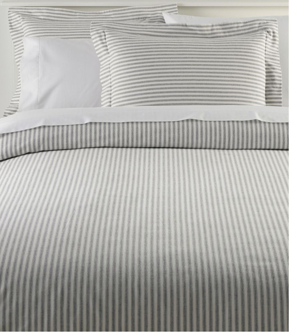 Ultrasoft Comfort Flannel Comforter Cover Collection, Stripe - L.L.Bean Trending