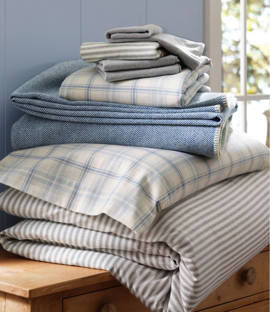 Ultrasoft Comfort Flannel Comforter Cover Collection, Stripe - L.L.Bean Trending