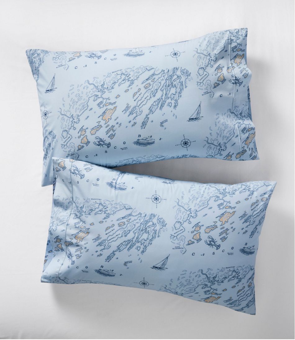Nautical Map Percale Sheet Collection - L.L.Bean Recommended
