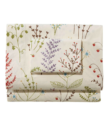 Botanical Floral Percale Sheet Collection - L.L.Bean Essential