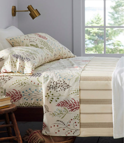 Botanical Floral Percale Sheet Collection - L.L.Bean Essential