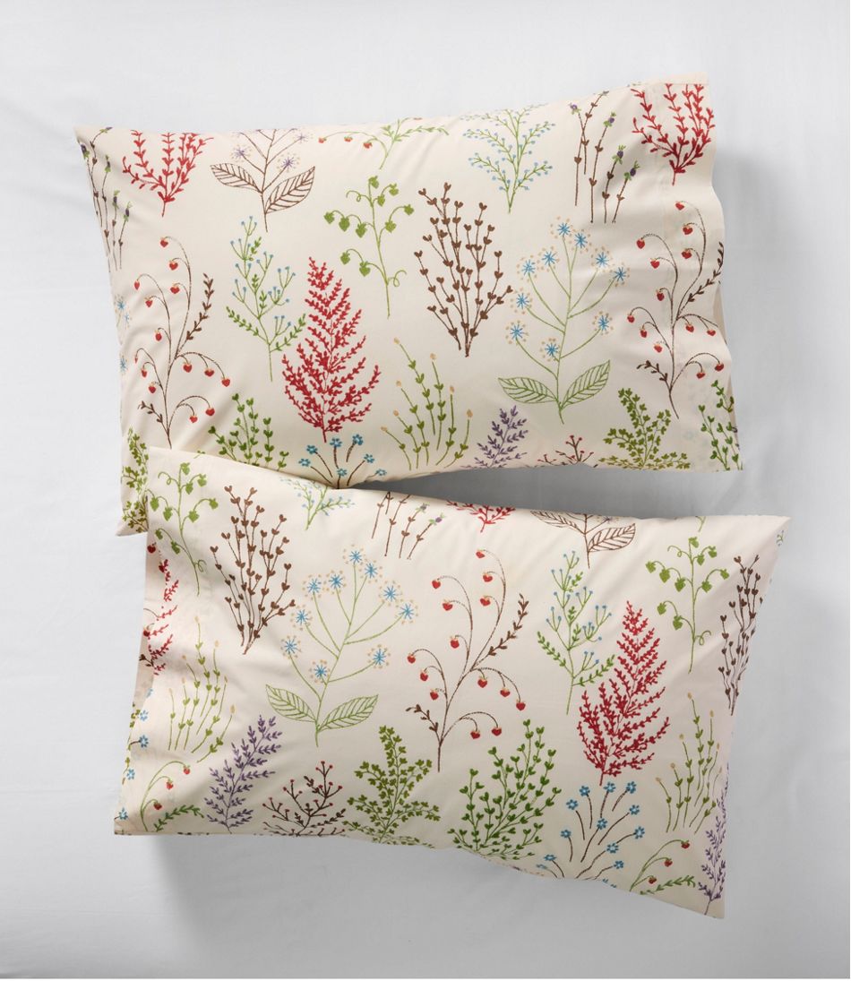 Botanical Floral Percale Sheet Collection - L.L.Bean Essential