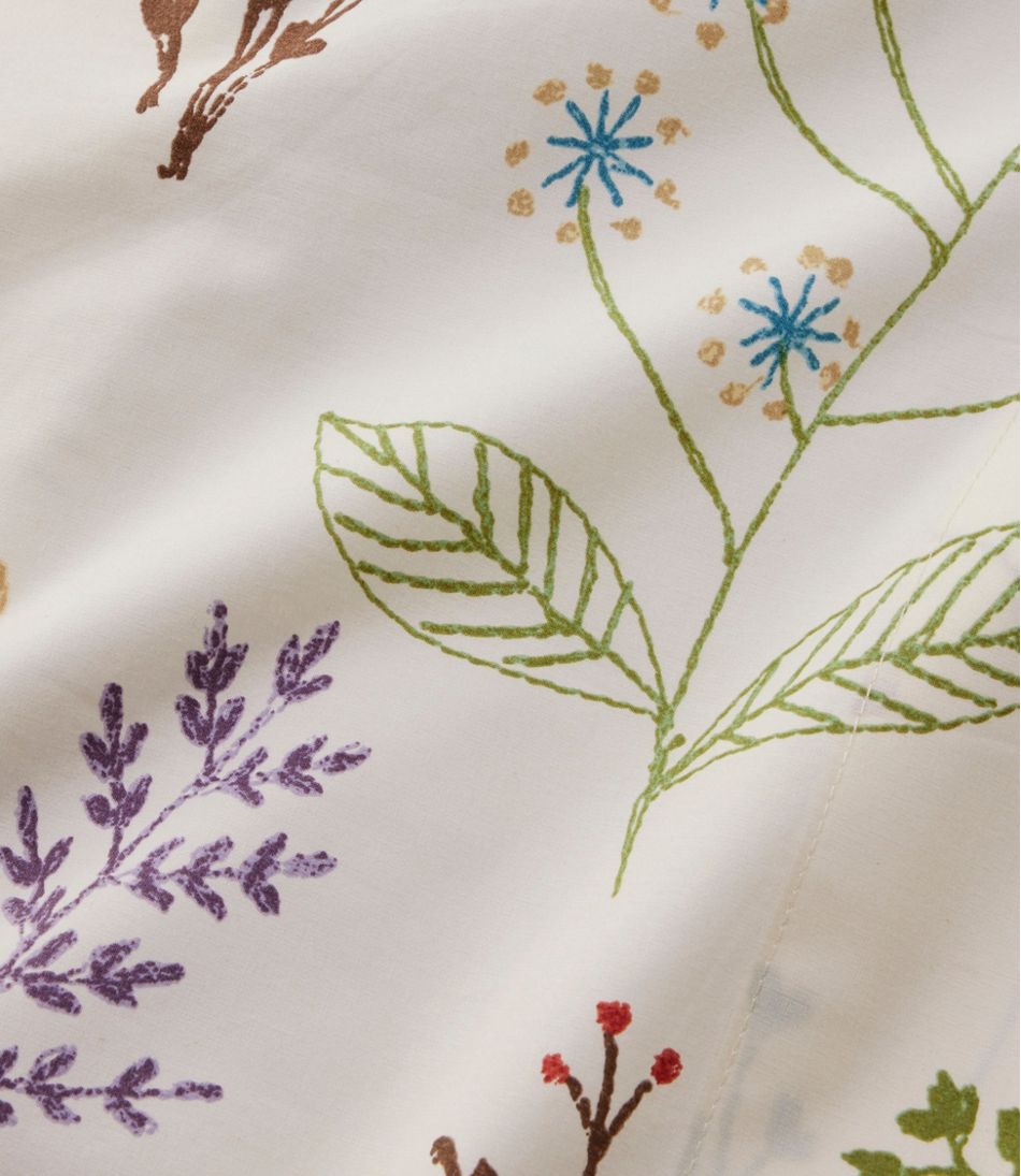 Botanical Floral Percale Sheet Collection - L.L.Bean Essential