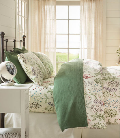 Botanical Floral Percale Sheet Collection - L.L.Bean Essential