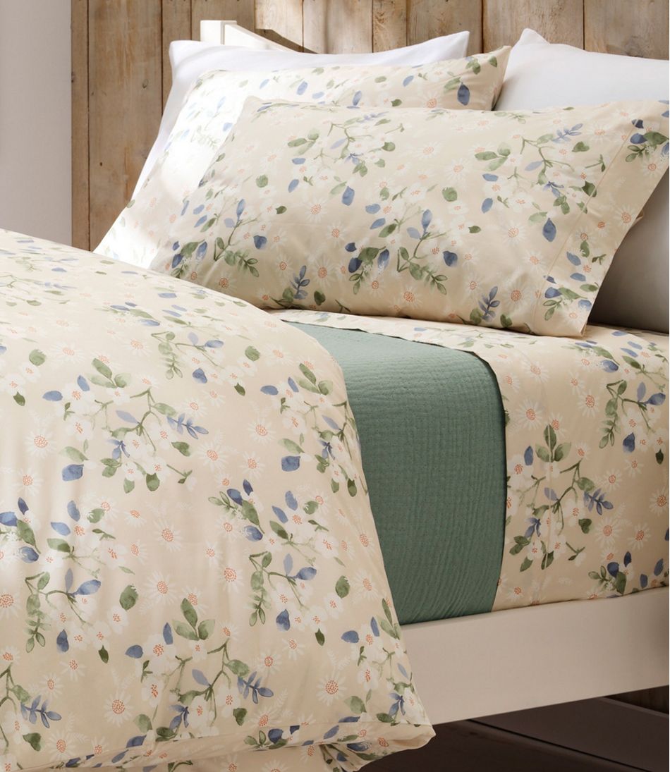 Premium Egyptian Percale Sheet Collection, Daisy - L.L.Bean Value
