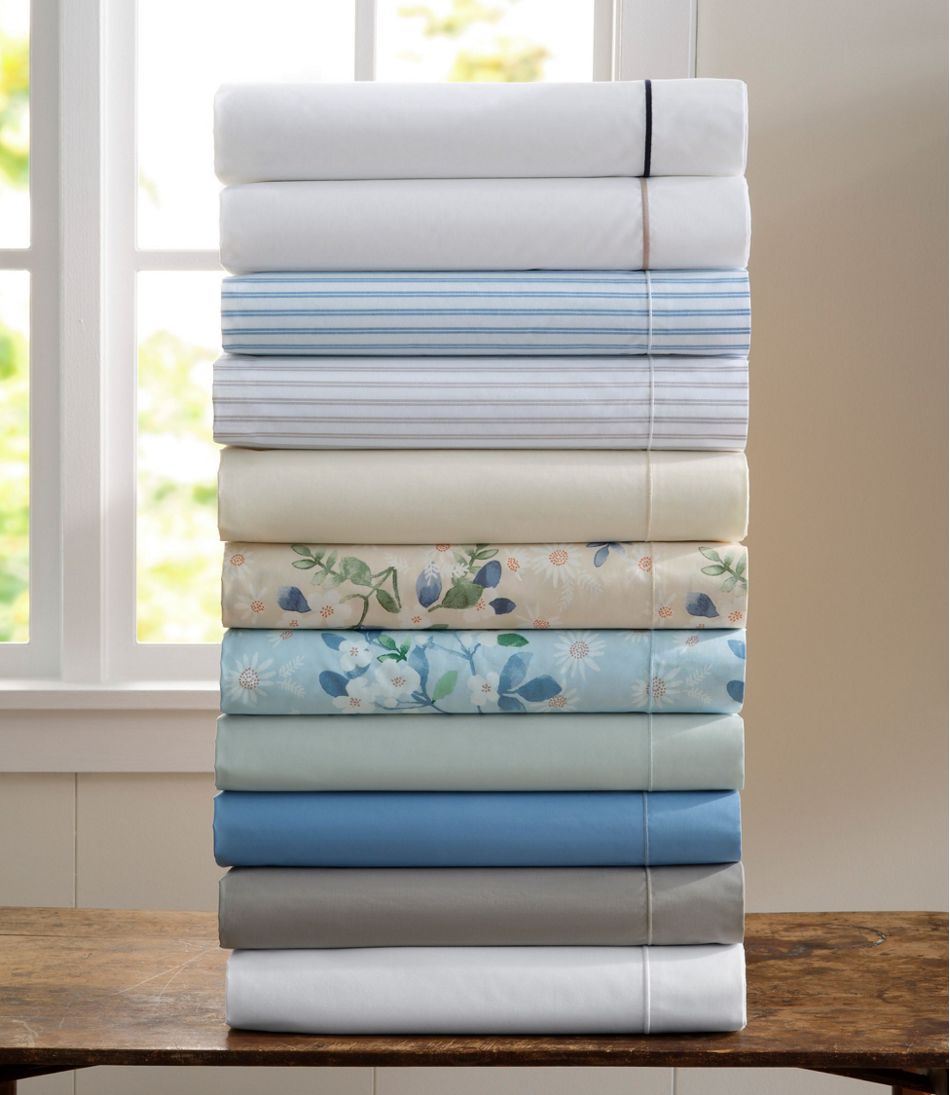 Premium Egyptian Percale Sheet Collection, Daisy - L.L.Bean Value