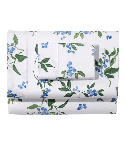 Jess Franks Blueberry Print Percale Sheet Set Collection - L.L.Bean Great Value