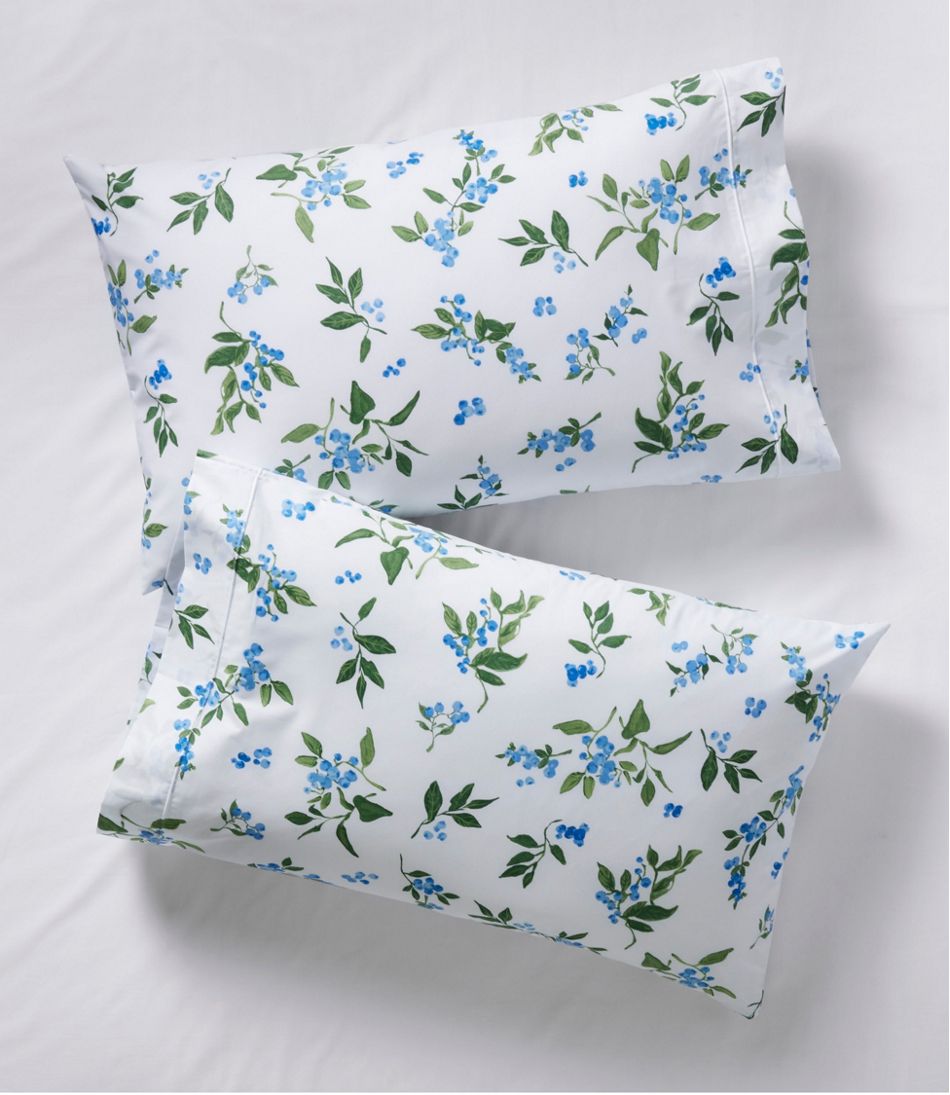 Jess Franks Blueberry Print Percale Sheet Set Collection - L.L.Bean Great Value