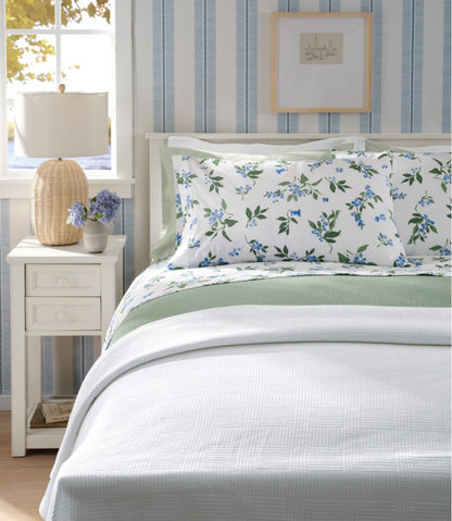 Jess Franks Blueberry Print Percale Sheet Set Collection - L.L.Bean Great Value