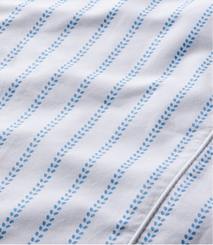 Sunwashed Percale Sheet Collection, Stripe Leaf - L.L.Bean Quality
