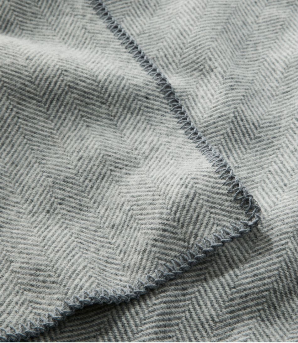 Washable Wool Blanket, Herringbone - L.L.Bean Top Pick