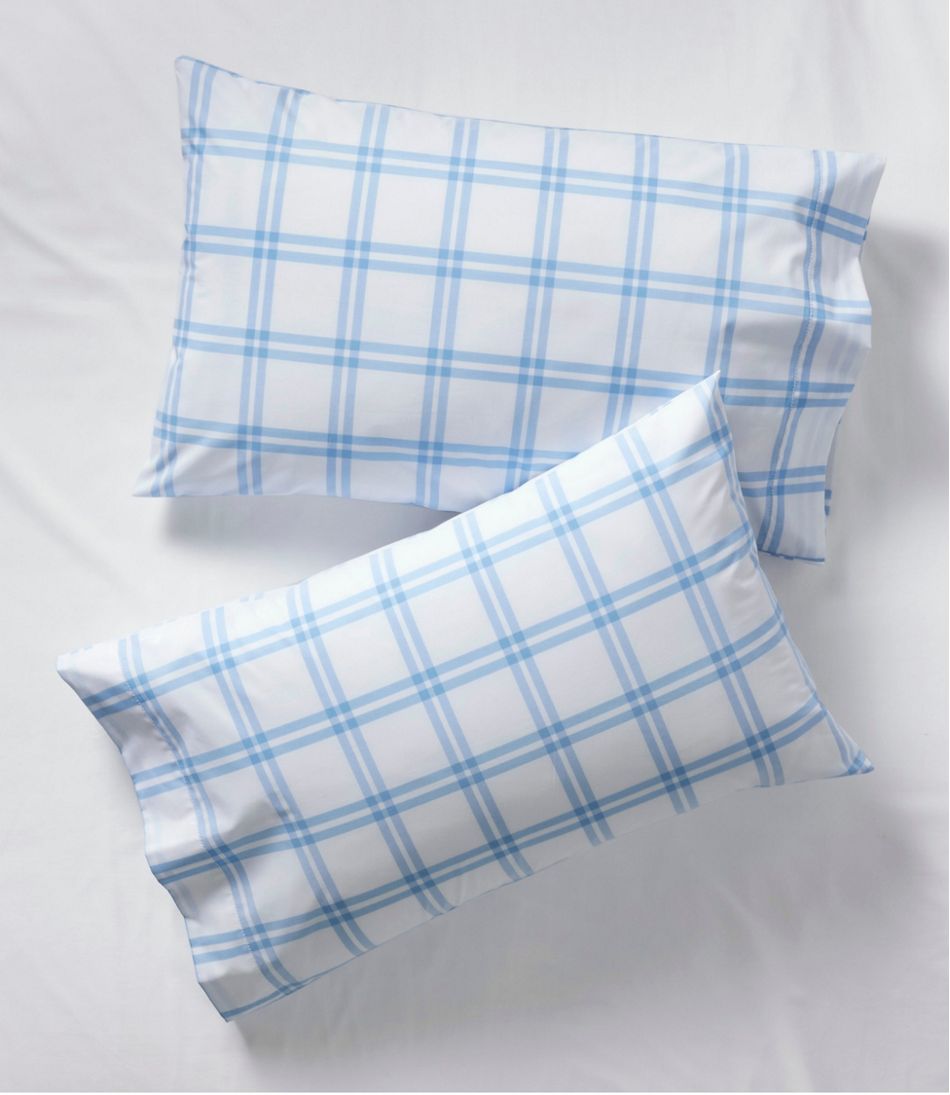 280-Thread-Count Pima Percale Sheet Collection, Windowpane - L.L.Bean Premium