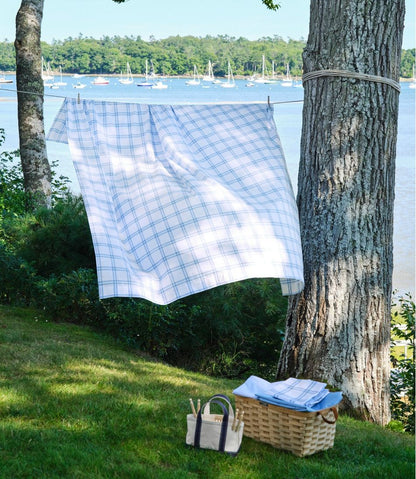 280-Thread-Count Pima Percale Sheet Collection, Windowpane - L.L.Bean Premium