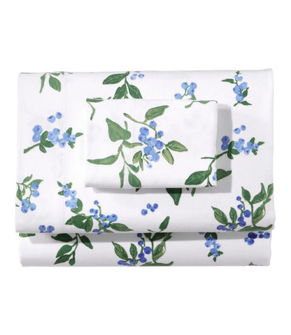 Jess Franks Blueberry Flannel Sheet Collection - L.L.Bean New