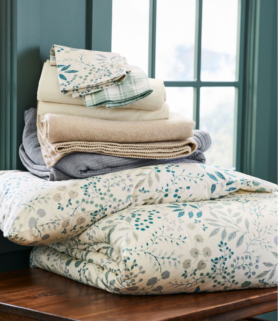 280-Thread-Count Pima Cotton Percale Comforter Cover Collection, Print - L.L.Bean Featured