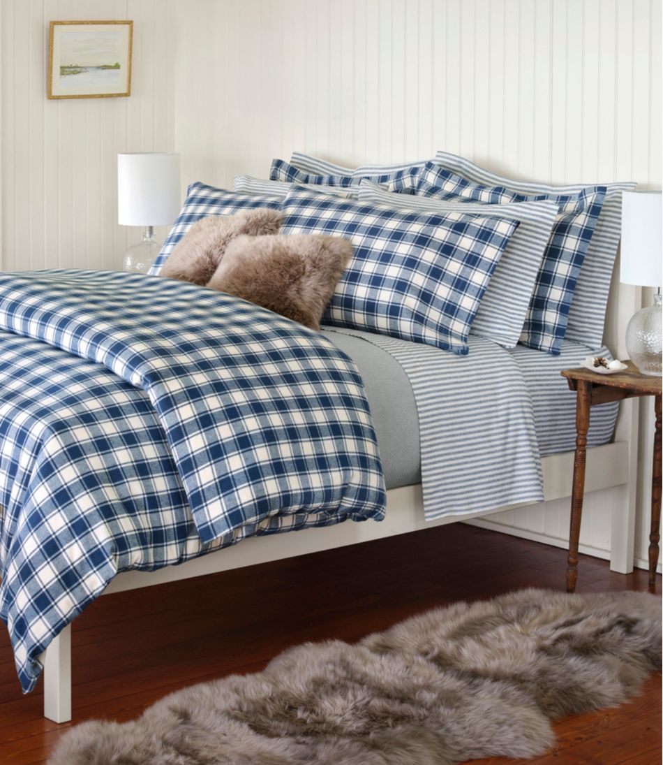 Ultrasoft Comfort Flannel Comforter Cover Collection, Check - L.L.Bean Popular