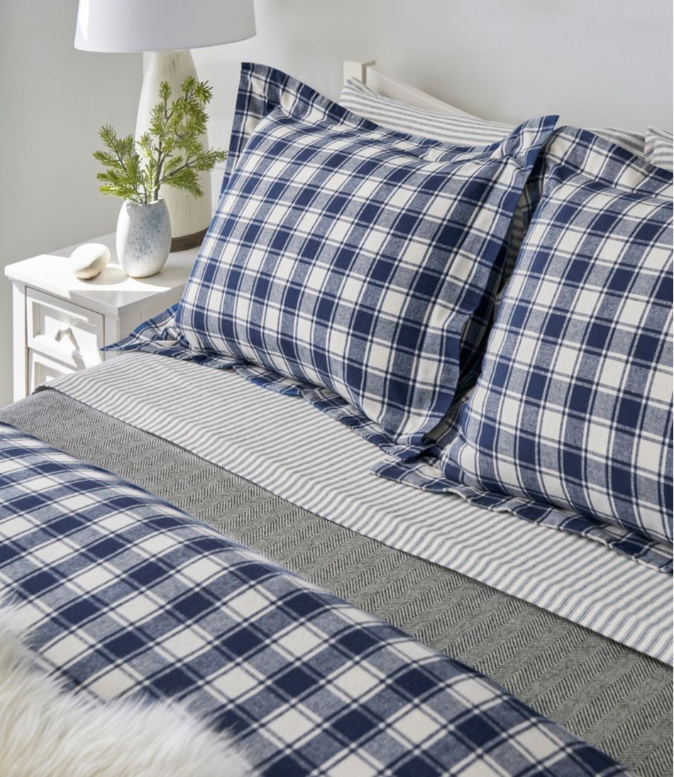 Ultrasoft Comfort Flannel Comforter Cover Collection, Check - L.L.Bean Popular