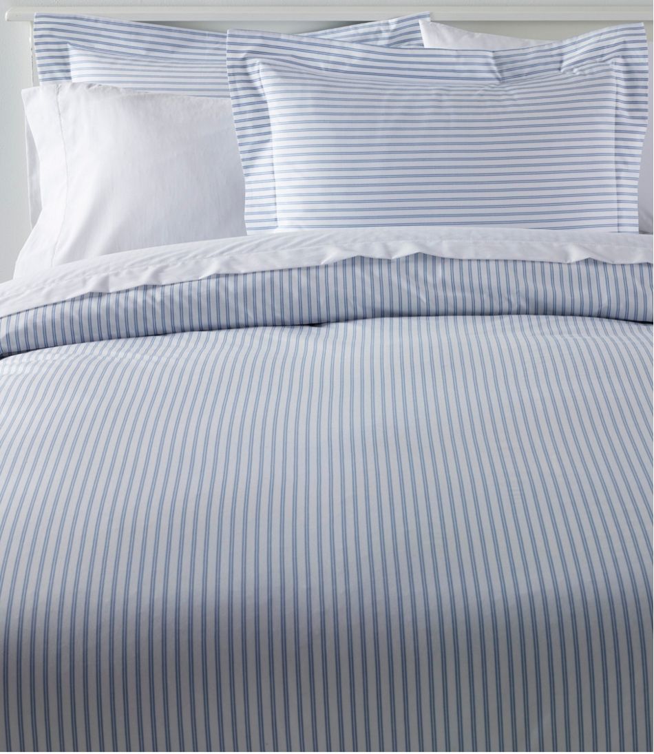 Premium Egyptian Percale Comforter Cover Collection, Stripe - L.L.Bean Trending