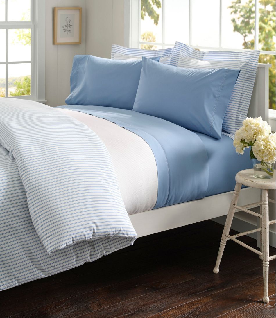 Premium Egyptian Percale Comforter Cover Collection, Stripe - L.L.Bean Trending