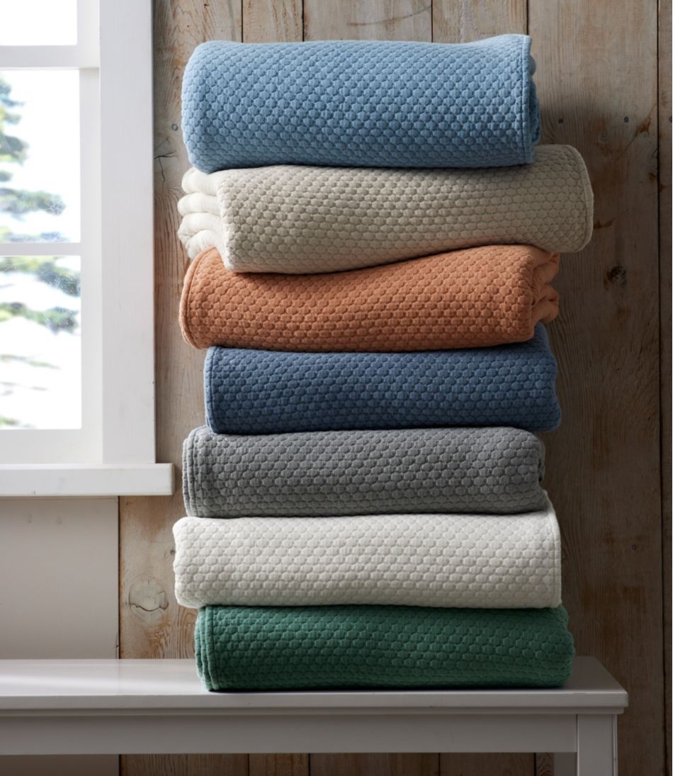 Organic Honeycomb Matelassé Bedspread - L.L.Bean Classic