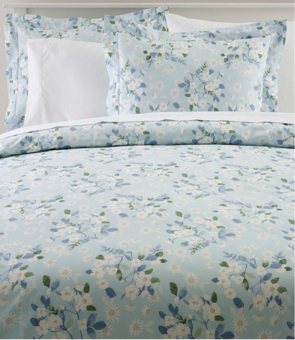 Premium Egyptian Percale Comforter Cover Collection, Daisy - L.L.Bean Everyday