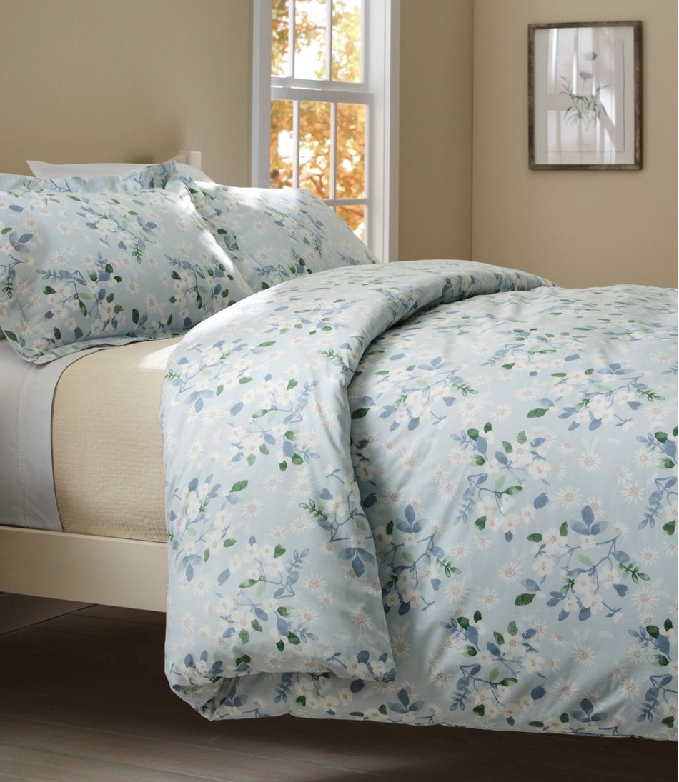 Premium Egyptian Percale Comforter Cover Collection, Daisy - L.L.Bean Everyday