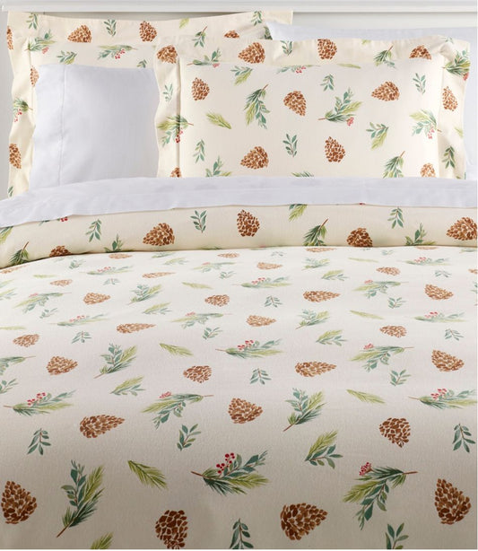 Evergreen Flannel Comforter Cover Collection - L.L.Bean Quality