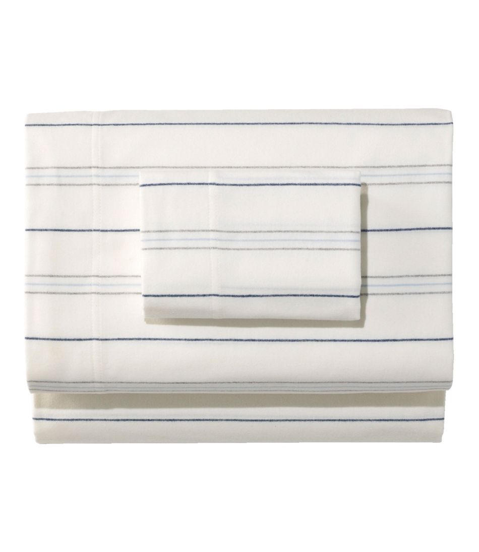 Organic Flannel Sheet Collection, Stripe - L.L.Bean Customer Favorite