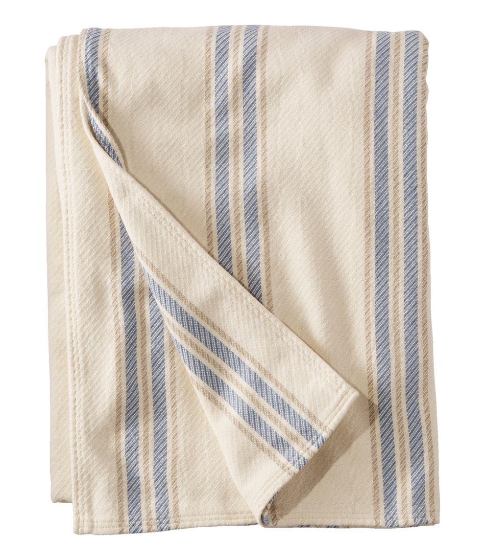Maine Twill Blanket, Stripe - L.L.Bean Top Pick