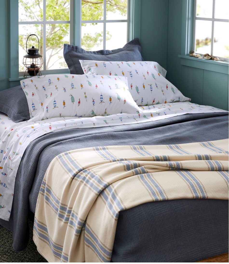 Maine Twill Blanket, Stripe - L.L.Bean Top Pick
