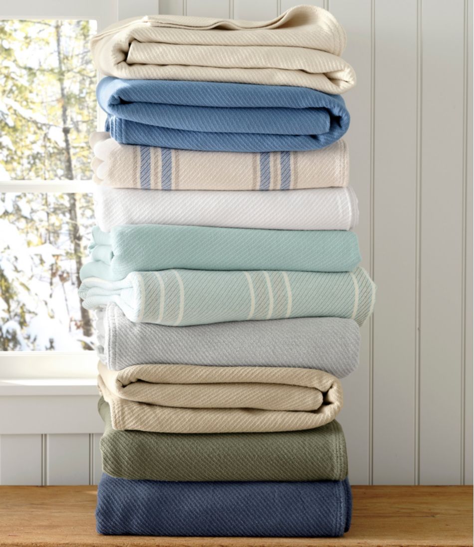 Maine Twill Blanket, Stripe - L.L.Bean Top Pick