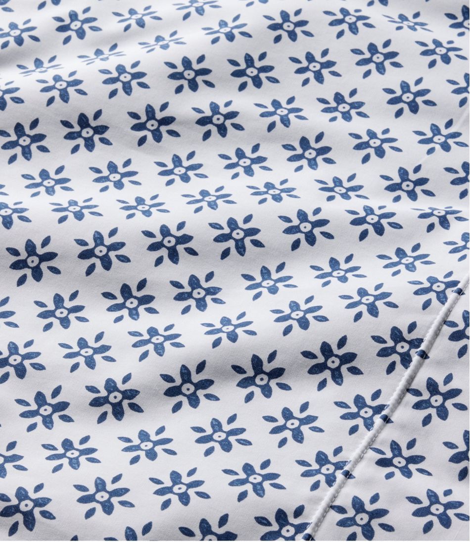 Sunwashed Percale Sheet Collection, Block Floral Print - L.L.Bean Popular