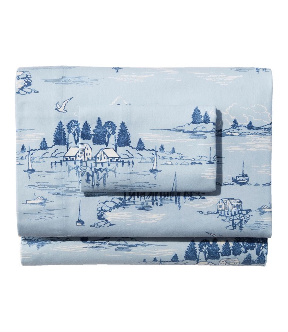 Coastal Landscape Flannel Sheet Collection - L.L.Bean Classic