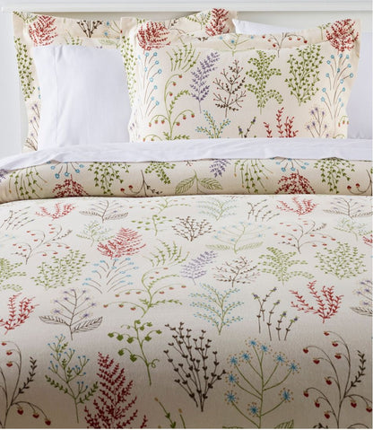 Botanical Floral Flannel Comforter Cover Collection - L.L.Bean Essential
